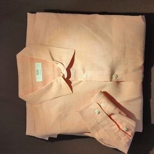 Uniqlo shirt, long sleeve, large, pink